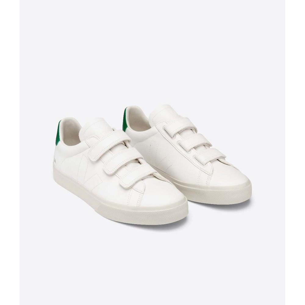 Veja RECIFE CHROMEFREE Schoenen Heren White/Green | NL 199CTV